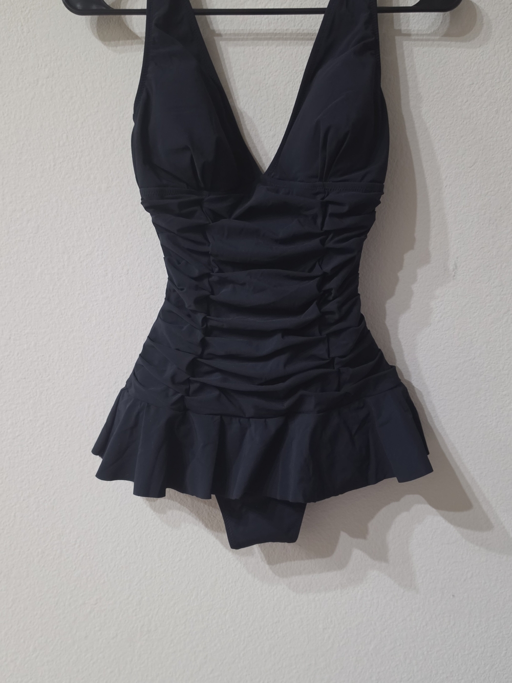 Profile By Gottex Black Ruched One-Piece Swimdress